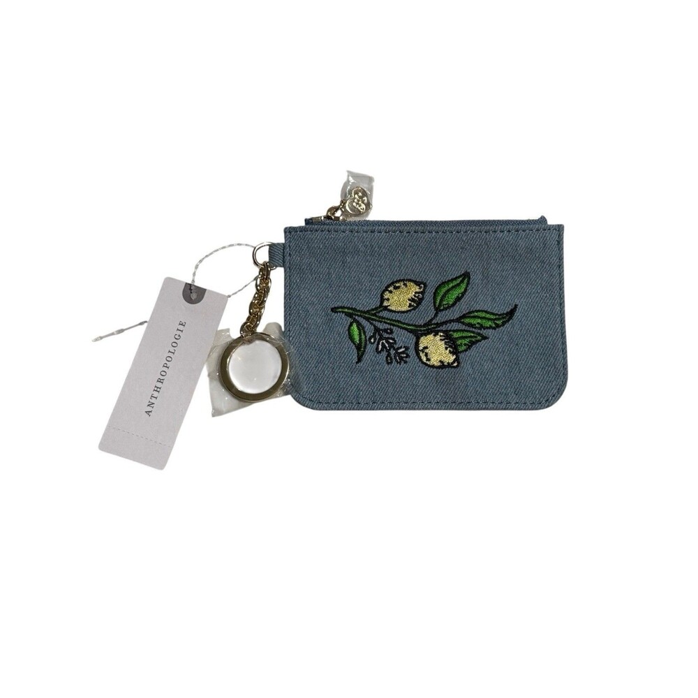 Frasier Sterling x Anthropologie Coin Purse Key Chain New With Tags Lemons